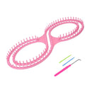 Poppy Crafts 25.5cm Afghan Loom Knitting Tool & Accessories - Pink