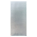 Poppy Crafts Alphabet Outline Stickers - Lower Case - Silver