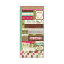 Little Yellow Bicycle - Paradise Cardstock Stickers 5.5inX12in - 2 Sheets Fresh Verse With Thermography & Embossing*
