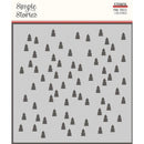 Simple Stories Make It Merry Stencil 6"x 6" - Pine Trees*