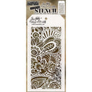 Tim Holtz Layered Stencil 4.125in x 8.5in - Doodle Art 1 -Layered