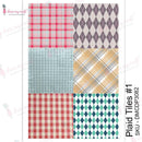 Dress My Craft Transfer Me Sheet A4 - Plaid Tiles