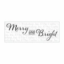 Crafter's Workshop Rustic Sign Template 16.5"x6" - Merry and Bright*