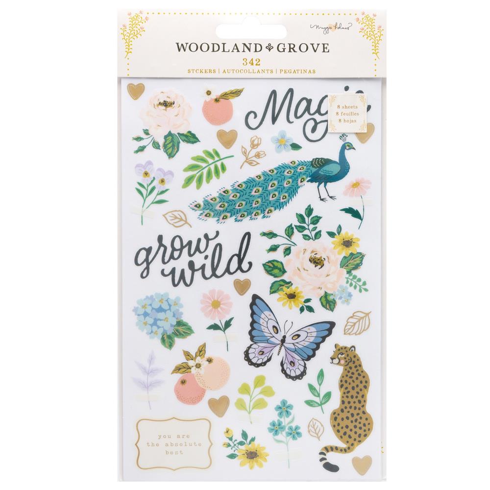 Maggie Holmes Woodland Grove Sticker Book Gold Foil Accents 296 pack –  CraftOnline