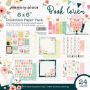Memory Place Double-Sided Paper Pack 6"X6" 24 pack Book Lover
