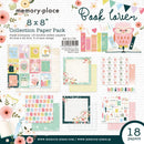 Memory Place Double-Sided Paper Pack 8"X8" 18 pack Book Lover