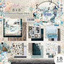 Asuka Studio Double-Sided Paper Pack 8"X8" 18 pack Moon Bunny Dream