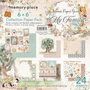 Memory Place My Family Double-Sided Paper Pack 6"X6" 24 pack My Family*