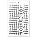 Ciao Bella Stencil Art Texture Stencil 5"X8" - Pied De Poule (Houndstooth)*