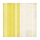 Basicgrey 12"x12" Single Sheet Laser-Cut Doilies - Nook & Pantry - Yellow/Cream