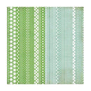 Basicgrey 12"x12" Single Sheet Laser-Cut Doilies - Nook & Pantry - Green/Blue*