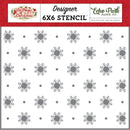 Echo Park Stencil 6"x 6"- Magic Of Snowfall, Magic Of Christmas*