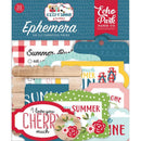 Echo Park Cardstock Ephemera 33 pack Icons, A Slice Of Summer*
