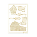 P13 Die-Cut Chipboard Embellishments 4"x6" - Farm Sweet Farm