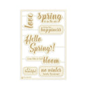 P13 Die-Cut Chipboard Embellishments 4"x6" - Hello Spring