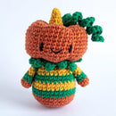 Hoooked Amigurumi DIY Kit with Eco Barbante Yarn Pumpkin Boy