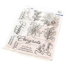 Pinkfresh Studio Clear Stamp Set 6"X8" (15.2cm x 20.3cm) Happy For You*