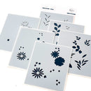 Pinkfresh Studio Stencils 4.25"X 5.25" (10.8cm x 13.3cm)6 pack Happy For You Layering*