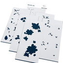 Pinkfresh Studio Stencils 4"X9" 6pack Artistic Dahlia Layering