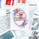 Pinkfresh Studio Clear Stamp Set 6in x 8in - Merry & Bright Frame*