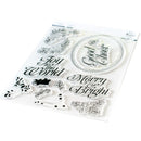 Pinkfresh Studio Clear Stamp Set 6in x 8in - Merry & Bright Frame*