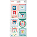 Pinkfresh Chipboard Frames Stickers - Happy Holidays*