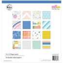 Pinkfresh Studio Double-Sided Paper Pack 12in x 12in 16 pack - Let's Stay Home, 8 Designs/2 Each*