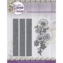 Find It Trading Precious Marieke Die - Purple Passion - Fence with Pansies*