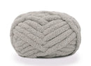 Gray textured ottoman on a white background