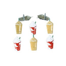 Eyelet Outlet Shape Brads 12 pack - Iced Coffee*