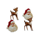 Eyelet Outlet Shape Brads 12 pack - Santa & Deer*