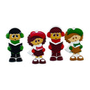 Eyelet Outlet Shape Brads 12 pack - Caroler*