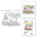 Stampendous House Mouse Cling Rubber Stamp Berry Good