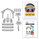 Spellbinders Etched Dies By Simon Hurley Nativity Scene, Snow Globes*