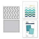 Spellbinders Etched Dies By Simon Hurley Zig Zag Chevron - Photosynthesis