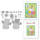 Stampendous Etched Dies Kitty Hugs