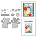 Stampendous Etched Dies Puppy Hugs