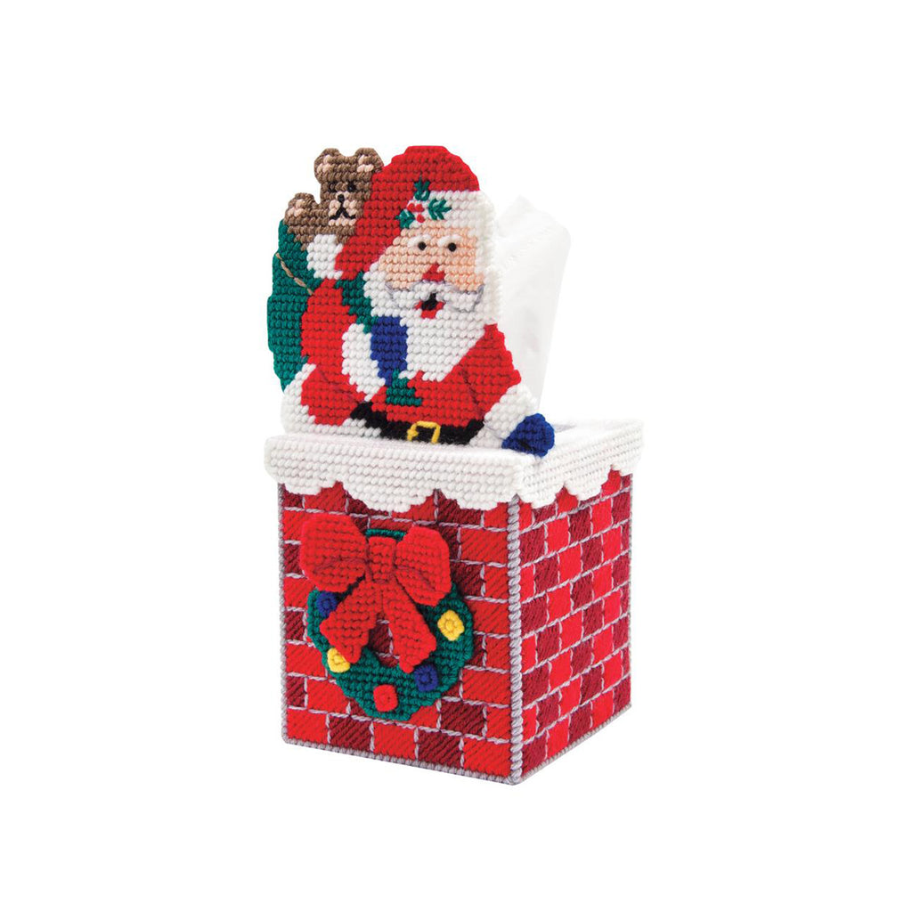 Mary Maxim Tree Tissue Box Plastic Canvas Kit 5 7 Count