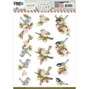 Find It Trading Precious Marieke Punchout Sheet Raspberries, Birds & Berries