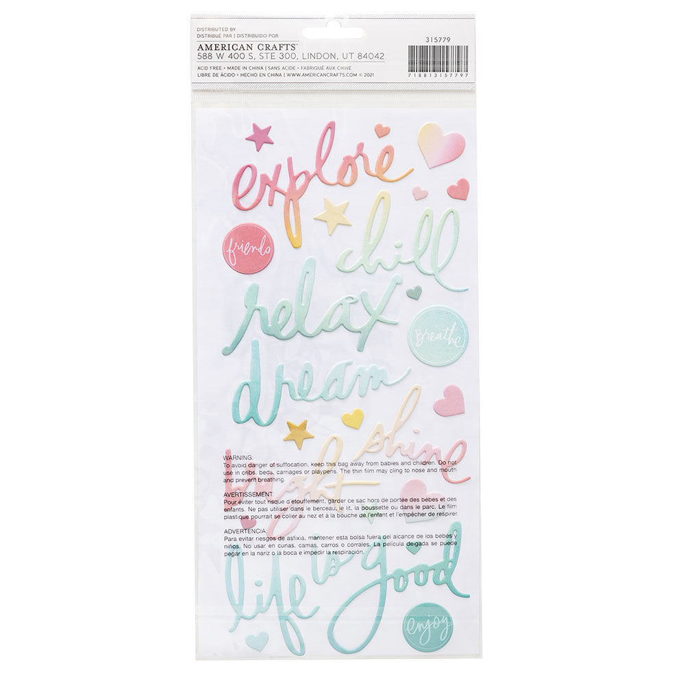 Thickers　Stickers　Phrase　–　Sun　Heidi　CraftOnline　184　Swapp　Chaser　pack