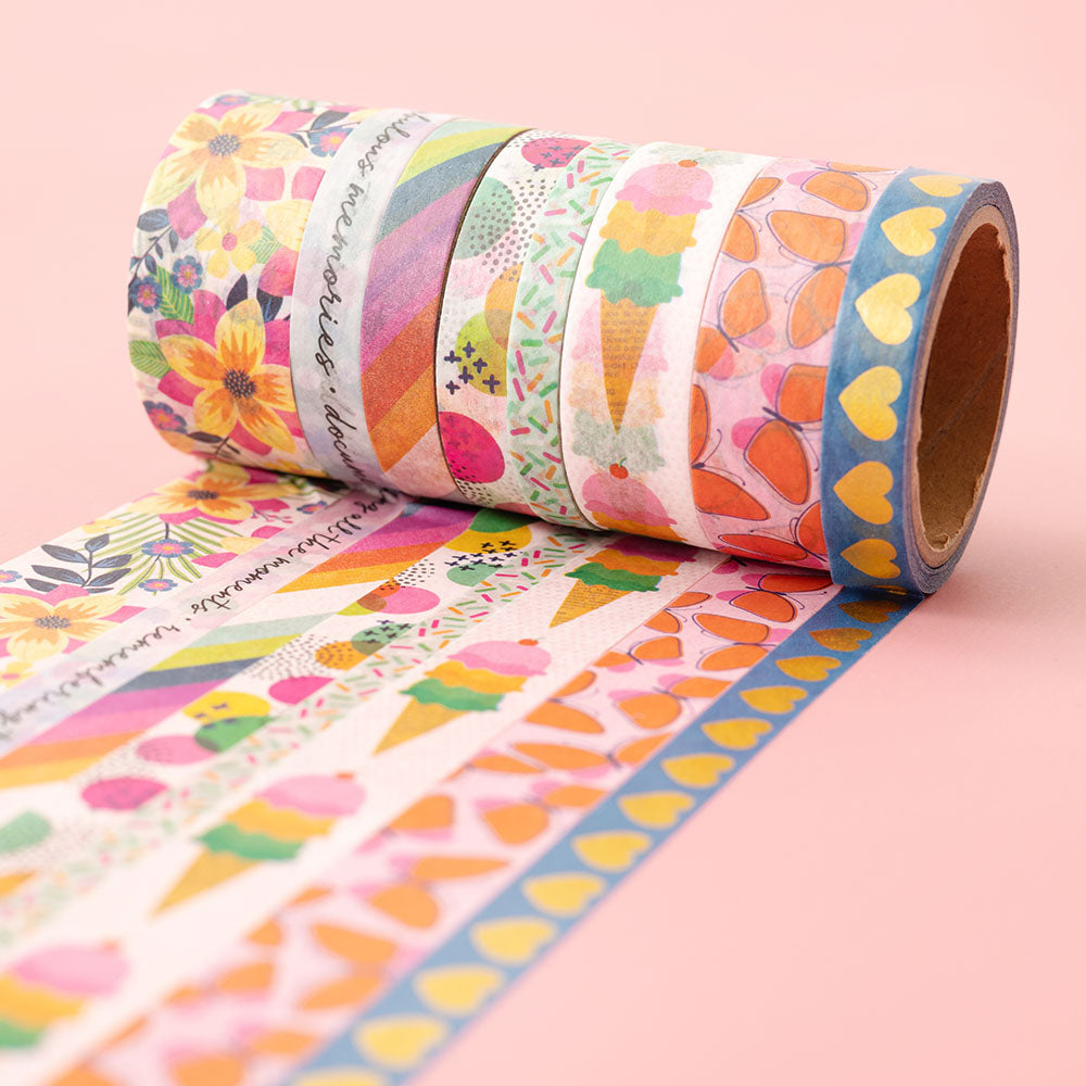 Vicki Boutin - Fernwood Collection - Washi Tape - Gold Foil Accents