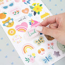 Jen Hadfield - Stardust Cardstock Stickers - 6"x 12" 77 pack W/Silver Foil Accents*