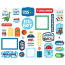 Carta Bella Cardstock Ephemera - 34 pack Frames & Tags - Little Boy*