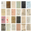 Tim Holtz Idea-Ology Backdrops Double-Sided Cardstock 6"x 10" 24 Pack - Volume