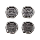 Tim Holtz Idea-Ology Metal Quote Seals 4 pack - Halloween*