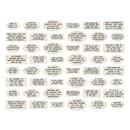 Tim Holtz Idea-Ology Chipboard Quote Chips (48-pack) - Labels