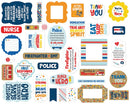 Echo Park Cardstock Ephemera 33 pack Icons, First Responder*