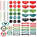 49 And Market ARToptions 61 Pack - Holiday Wishes Chipboard Bits*