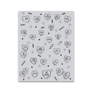Hero Arts Cling Stamps 4.5in x 5.75in - Candy Hearts Peek-A-Boo*