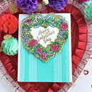 Hero Arts Clear Stamps 4in x 6in - Floral Heart Wreath*